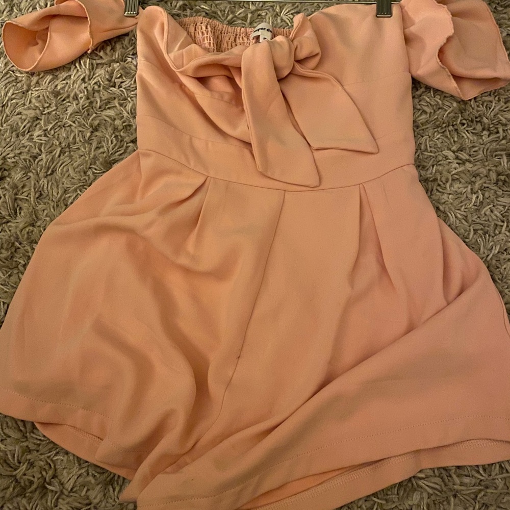 Revolve light pink romper